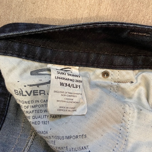 Wmns EUC Silver Jeans Suki 34x31 - Picture 4 of 6
